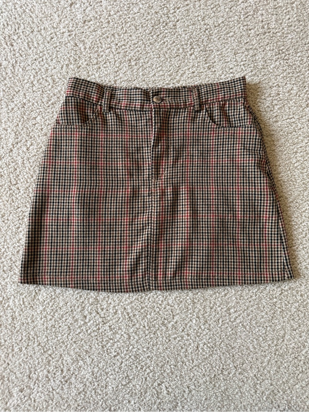 Brandy Melville plaid mini skirt